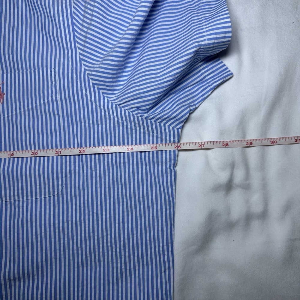 Polo Ralph Lauren Men's RL Untucked Fit Preppy Seersucker Striped Shirt XL NWT - Picture 8 of 10